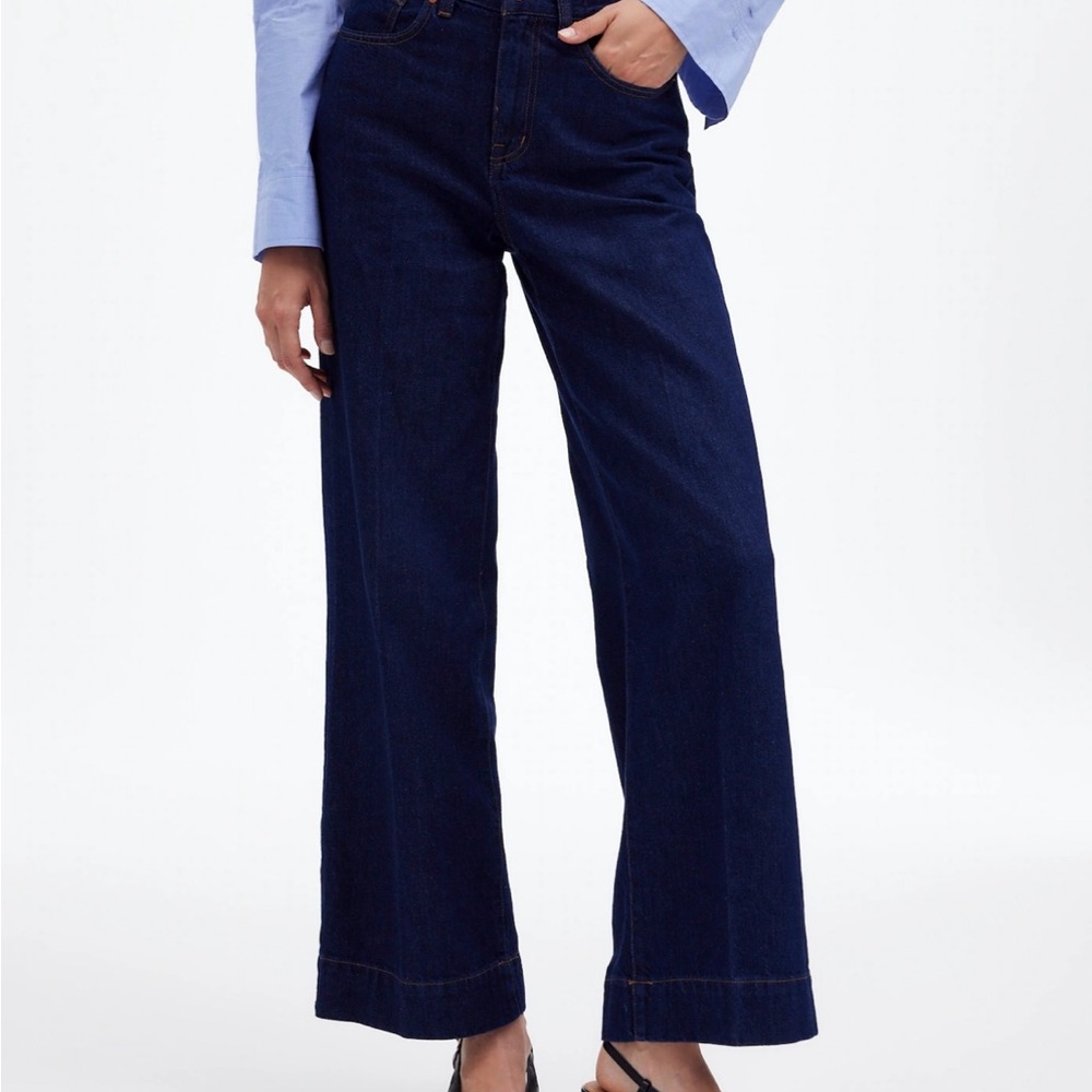 Madewell Women's Dark Blue Flare Jeans